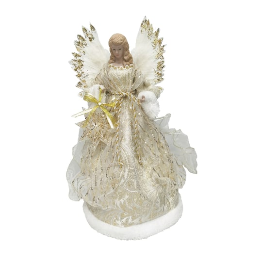 Santa's Workshop 16" Golden Angel Tree Topper